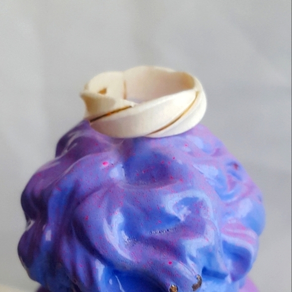 🌙Vintage Carved Bone 14k Ring - Picture 2 of 10